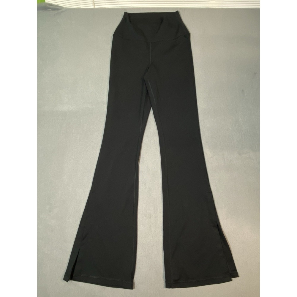 Yogalicious Lux Chelsea Side Slit 7/8 Leggings Black Size XS Athleisure